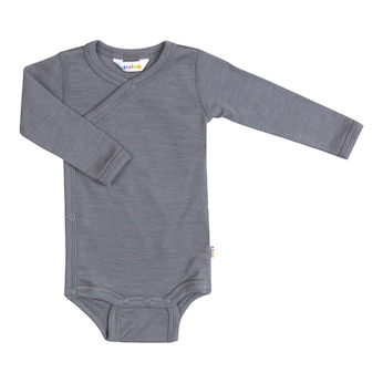 Body portefeuille à manches longues laine/soie