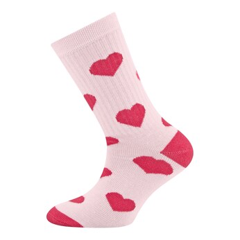 3er-Pack Socken Rippqualität Herz Ringel