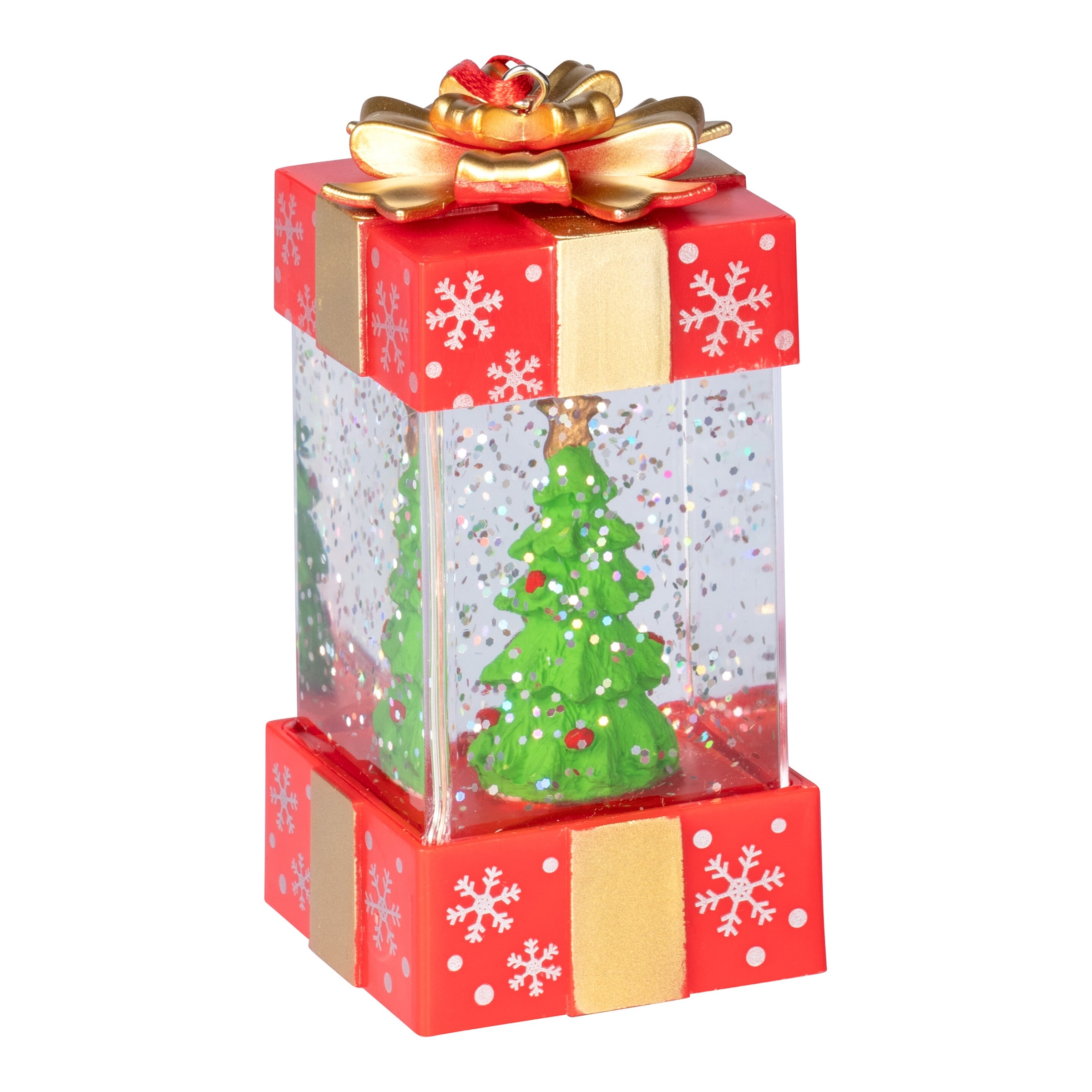 Dekofigur "Glitter-Geschenk-Tannenbaum"
