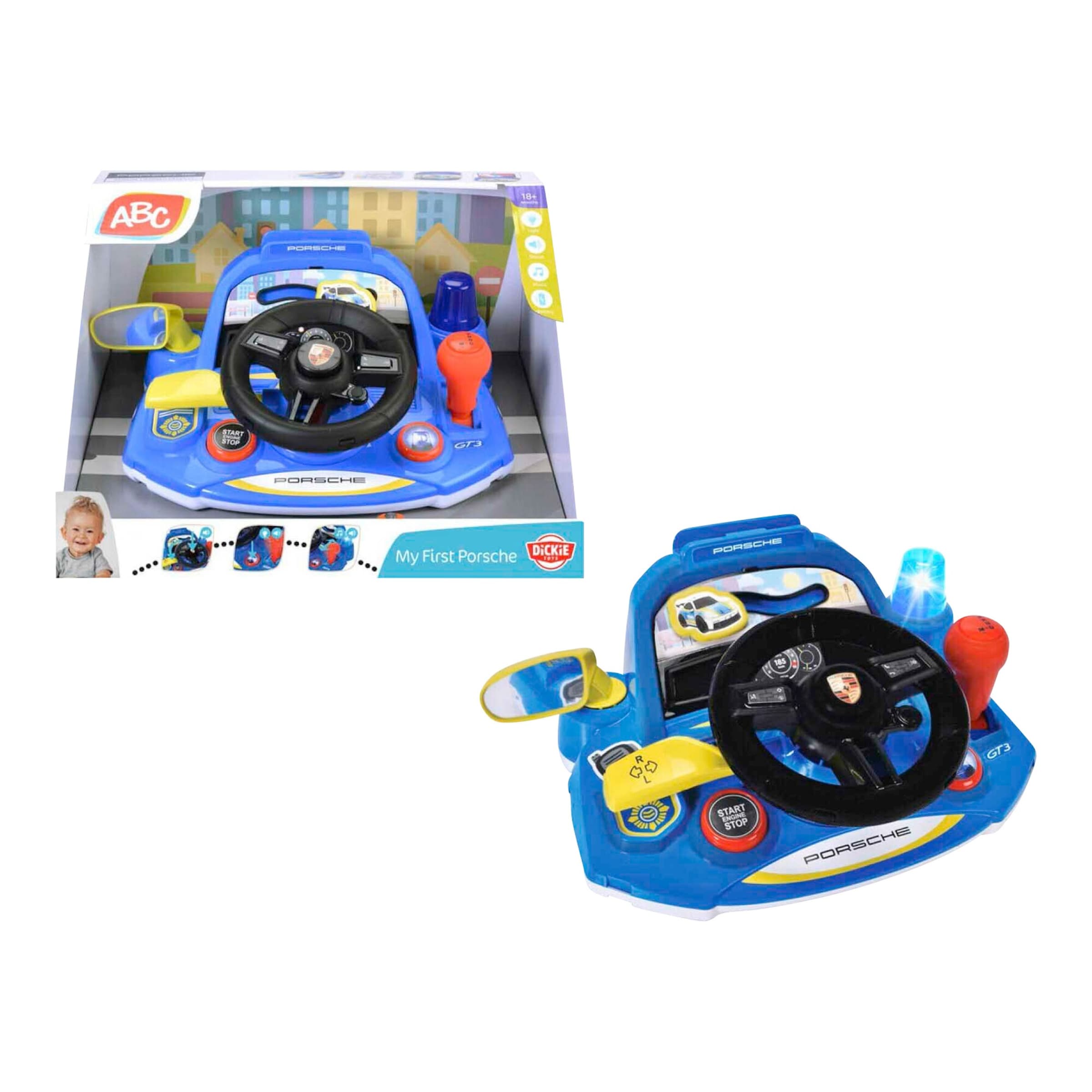 Dickie Toys Lenkrad ABC My First Porsche