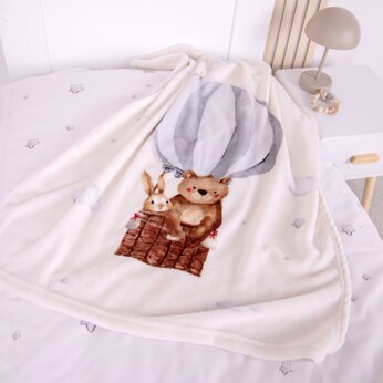 Babydecke Microfaserflausch 75x100 cm 