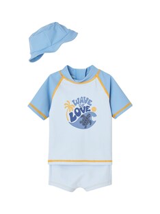 Jungen Baby-Set mit UV-Schutz: Shirt, Badehose & Sonnenhut Oeko-Tex