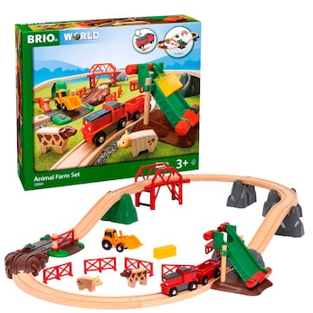 Großes Bahn Bauernhof-Set