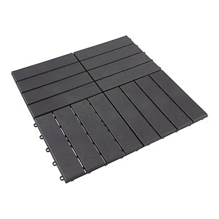 Bodenplatten "schwarz", 4 Stück = 0,36 m²