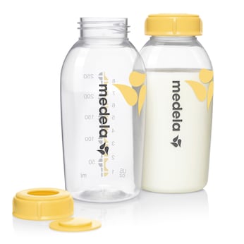 Le lot de 2 biberons pour lait maternel, 250 ml