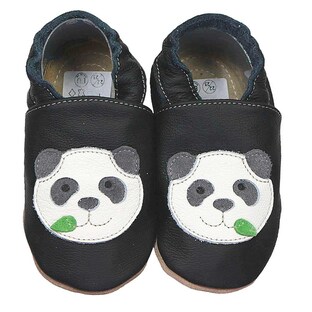 Kitaschuhe Panda schwarz