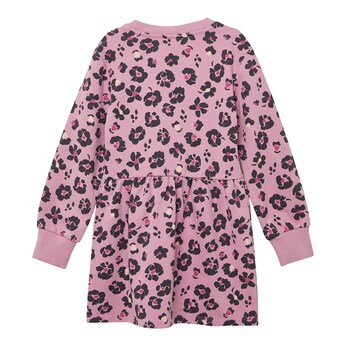 Sweatkleid langarm Leoprint