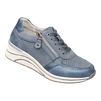 Leder-Keilsneaker "Sandra"