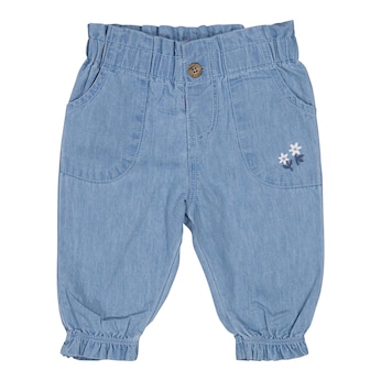 Jeans Blumen Rüschen