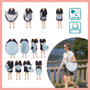 Strandmuschel Aquani 3in1 mit UV-Schutz 50+