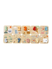 2-in-1 Baby Zahlenpuzzle aus Holz FSC®