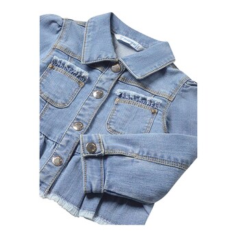 Jeansjacke Volant