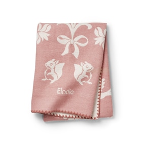 Jacquard Decke - Mullberry Pink - 100x75 cm
