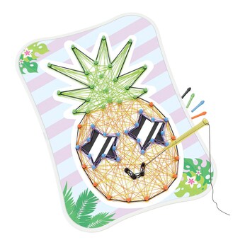 Fädelspielzeug Ananas
