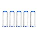 Filtre de rechange pour la pomme de douche Turbo, 5 pièces