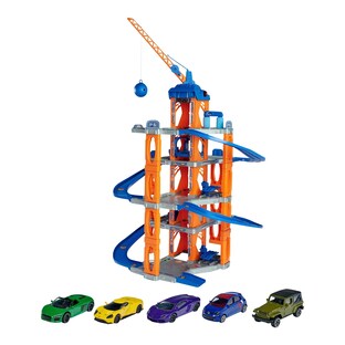 Parkhaus XL Motor Lift Center + 5 Spielzeugautos