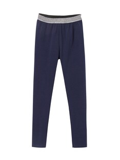 Mädchen Leggings, Bund in Metallic-Optik