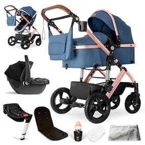 Kinderwagen Nizza + Babyschale + Isofix-Station