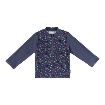 Badeshirt langarm mit UV-Schutz Ozean