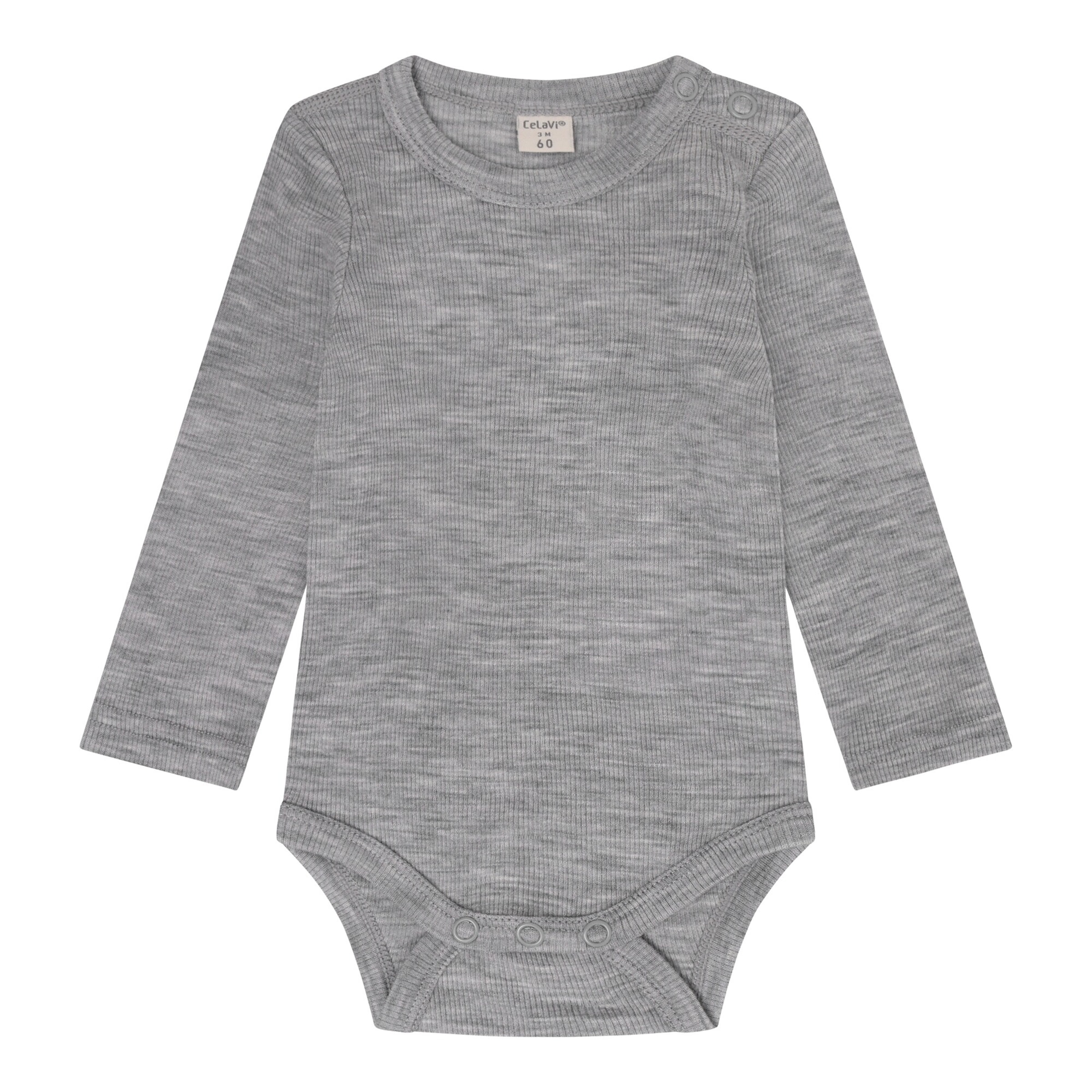 Celavi Body langarm Merinowolle
