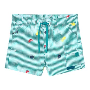 Shorts Meerestiere Streifen