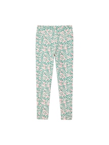 Sport-Leggings Mädchen mit Blumenmuster