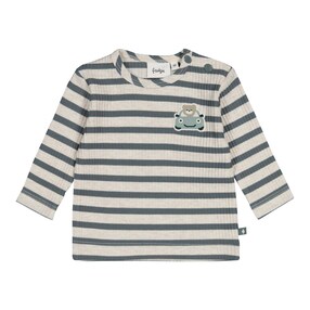 Shirt langarm Ringel Auto Bär Rippqualität