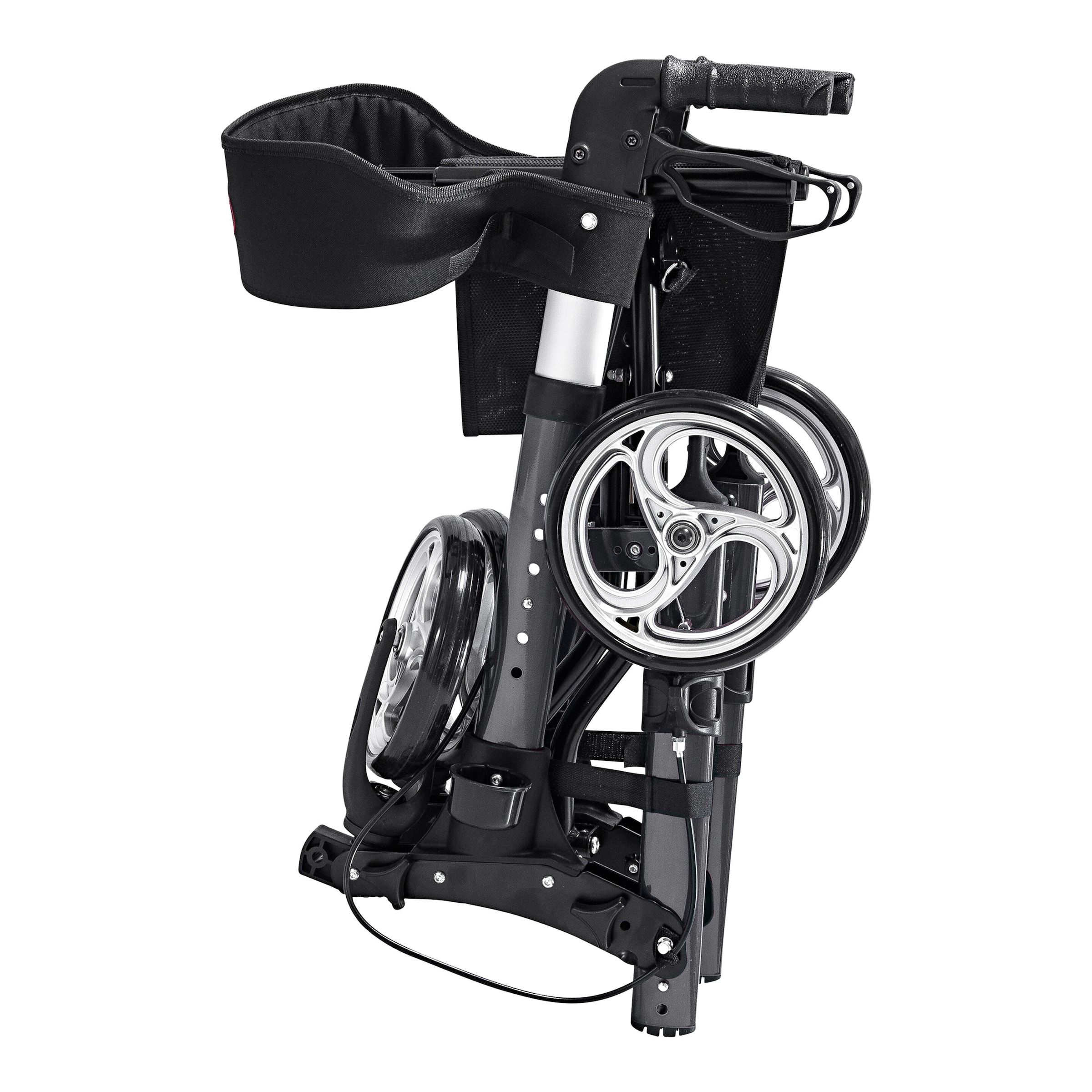 Leichtgewicht-Rollator Premium, Aluminium, mit Rückengurt und Tasche - AT51006