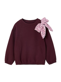 Sweatshirt mit Pailletten-Schleife Mädchen