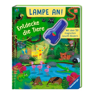 Such- und Spielbuch Lampe an! Entdecke die Tiere
