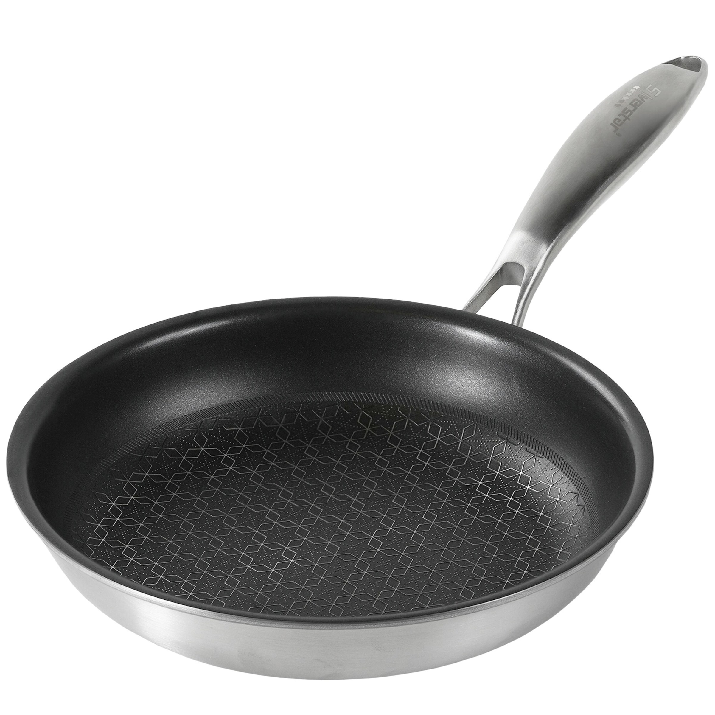 SILVERSTAR Edelstahlpfanne Bratpfanne 20 cm | ohne Deckel