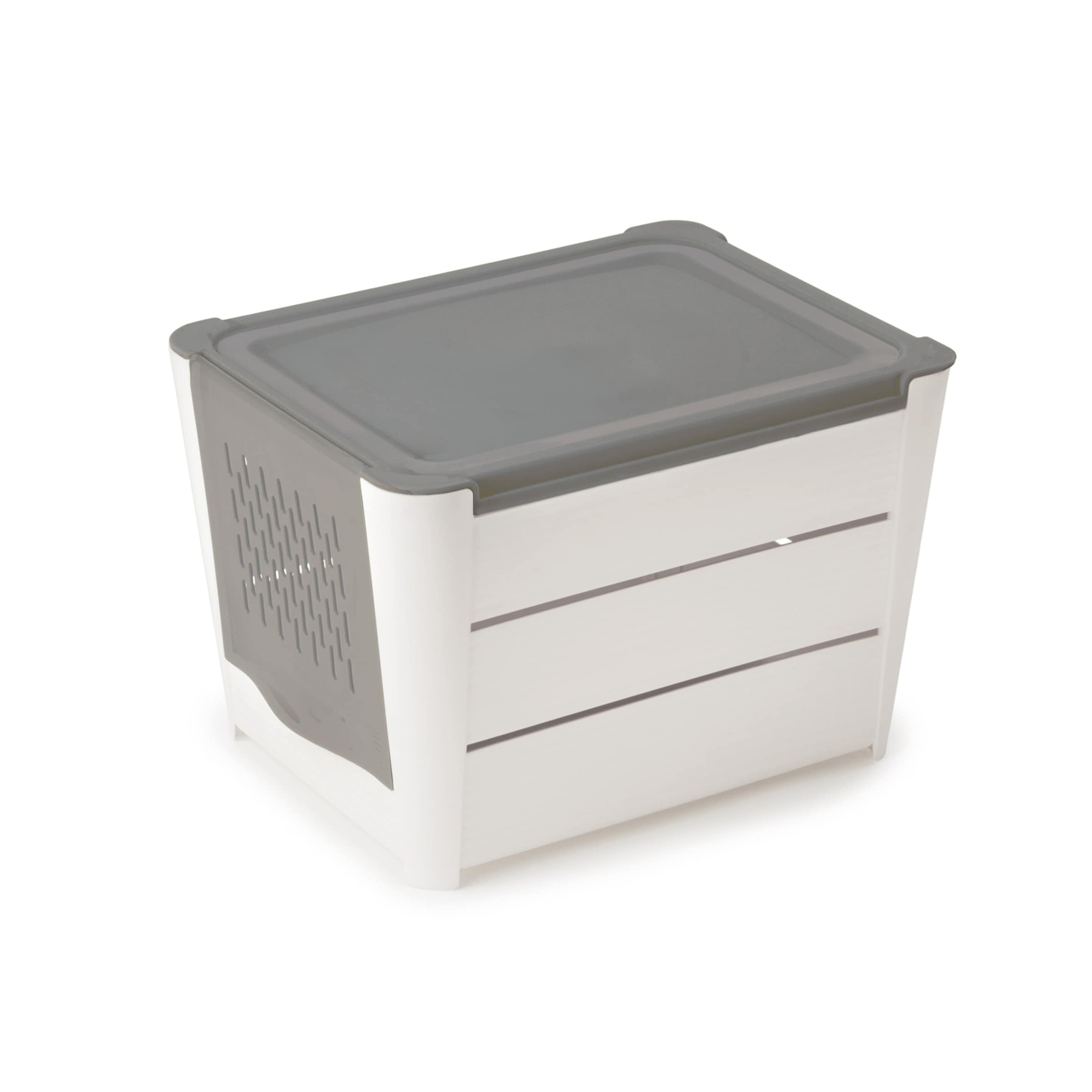 Image of Gemüsebox mit Klappöffnung, grau
