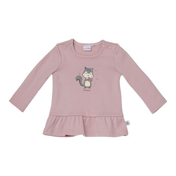 Shirt langarm Volant Eichhörnchen