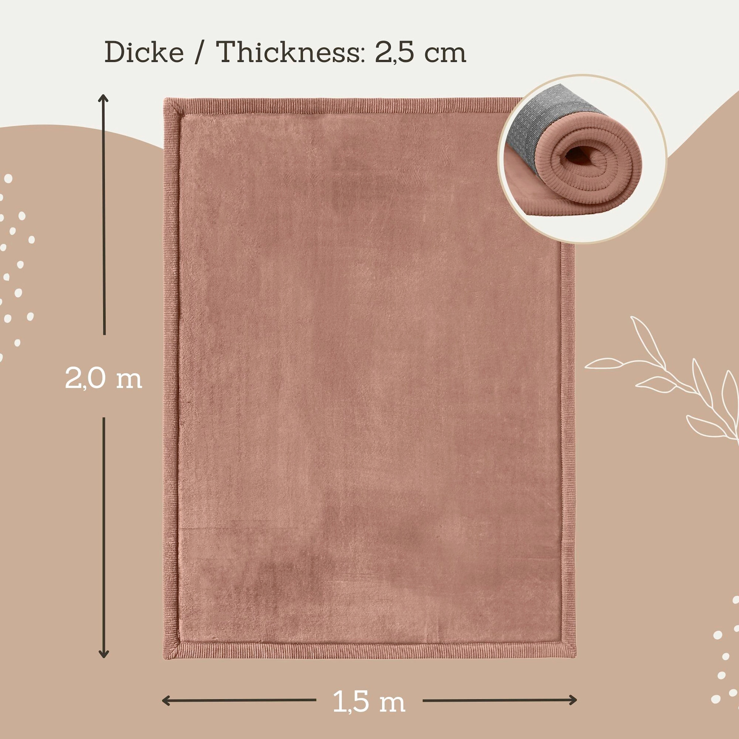 Kinderteppich mit Memory-Schaum 150x200 cm