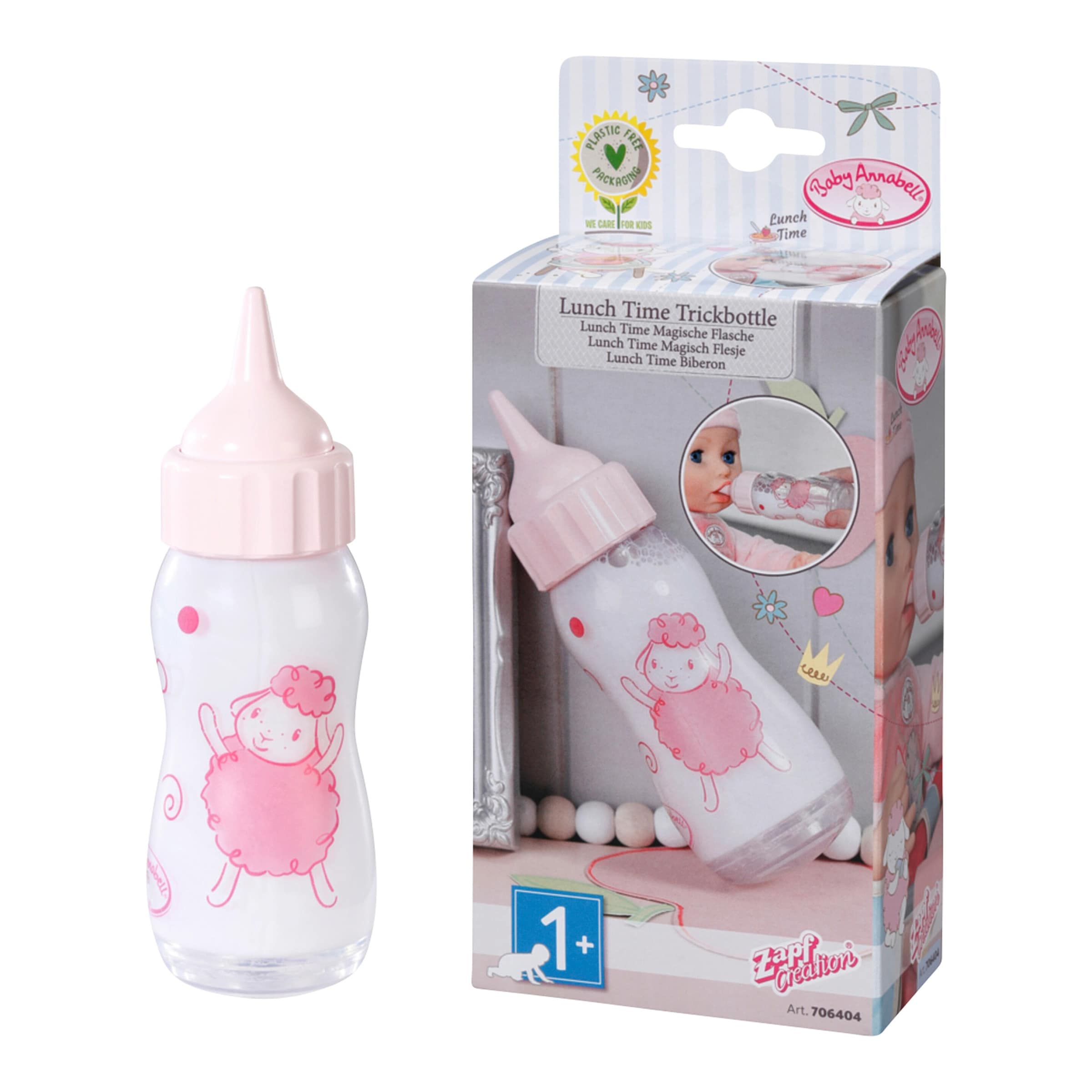 Zapf Creation BABY ANNABELL Puppen Flasche Lunch Time