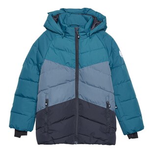 Steppjacke mit abnehmbarer Kapuze Colorblock