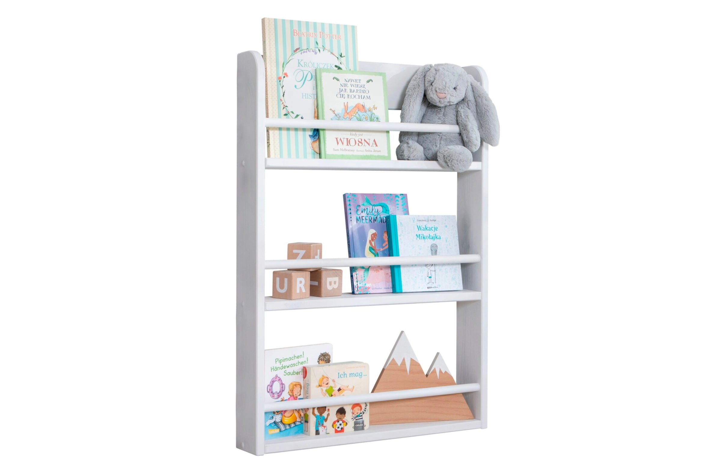 Ticaa Kinder Bücherregal Toni 55x80 & 60x130
