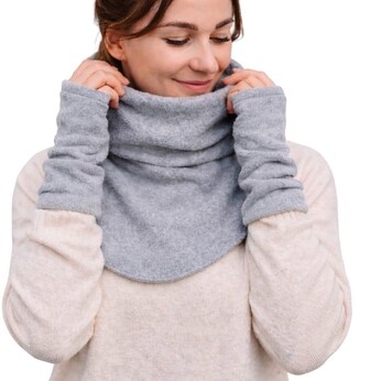 Tragezubehör Fleece Schalkragen und Stulpen