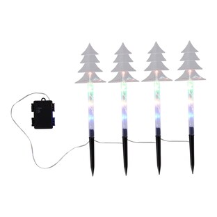 Led-lichtstekers Dennenbomen, 5 stuks