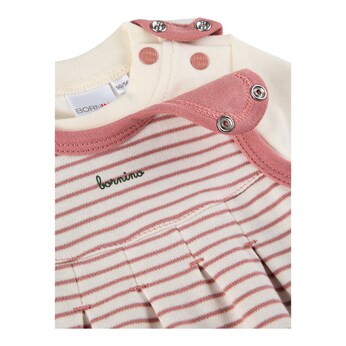2-tlg. Set Strampler-Kleid mit Shirt langarm