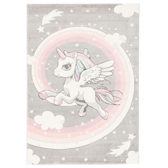 Kinder Teppich Maui Kids Pastell Einhorn