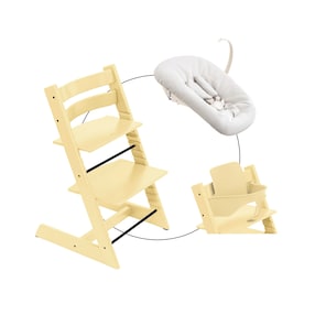 Bundle Treppenhochstuhl inklusive Newbornset Vanilla White & Babyset