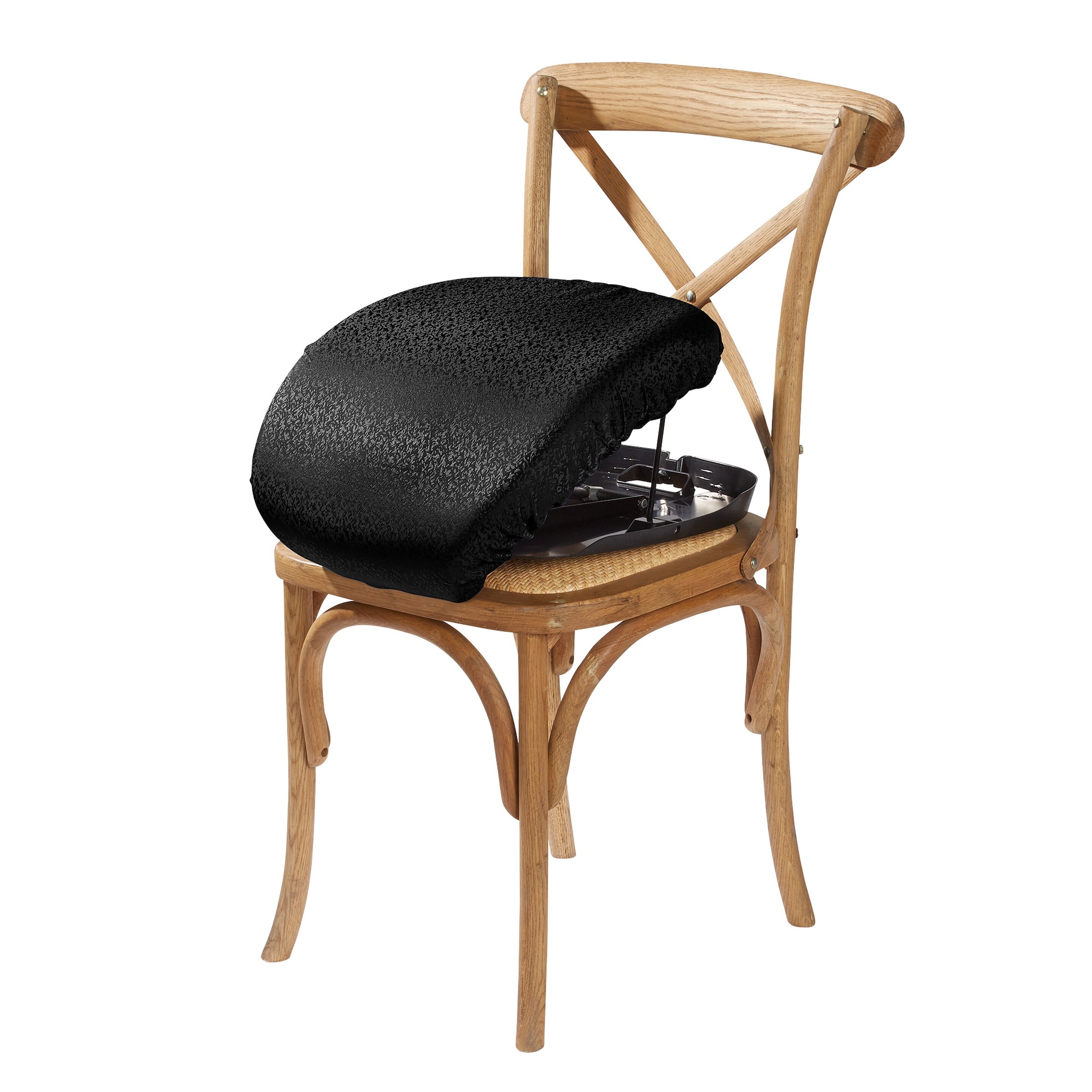 Sitzkissen mit Aufsteh- und Hinsetzhilfe, schwarz