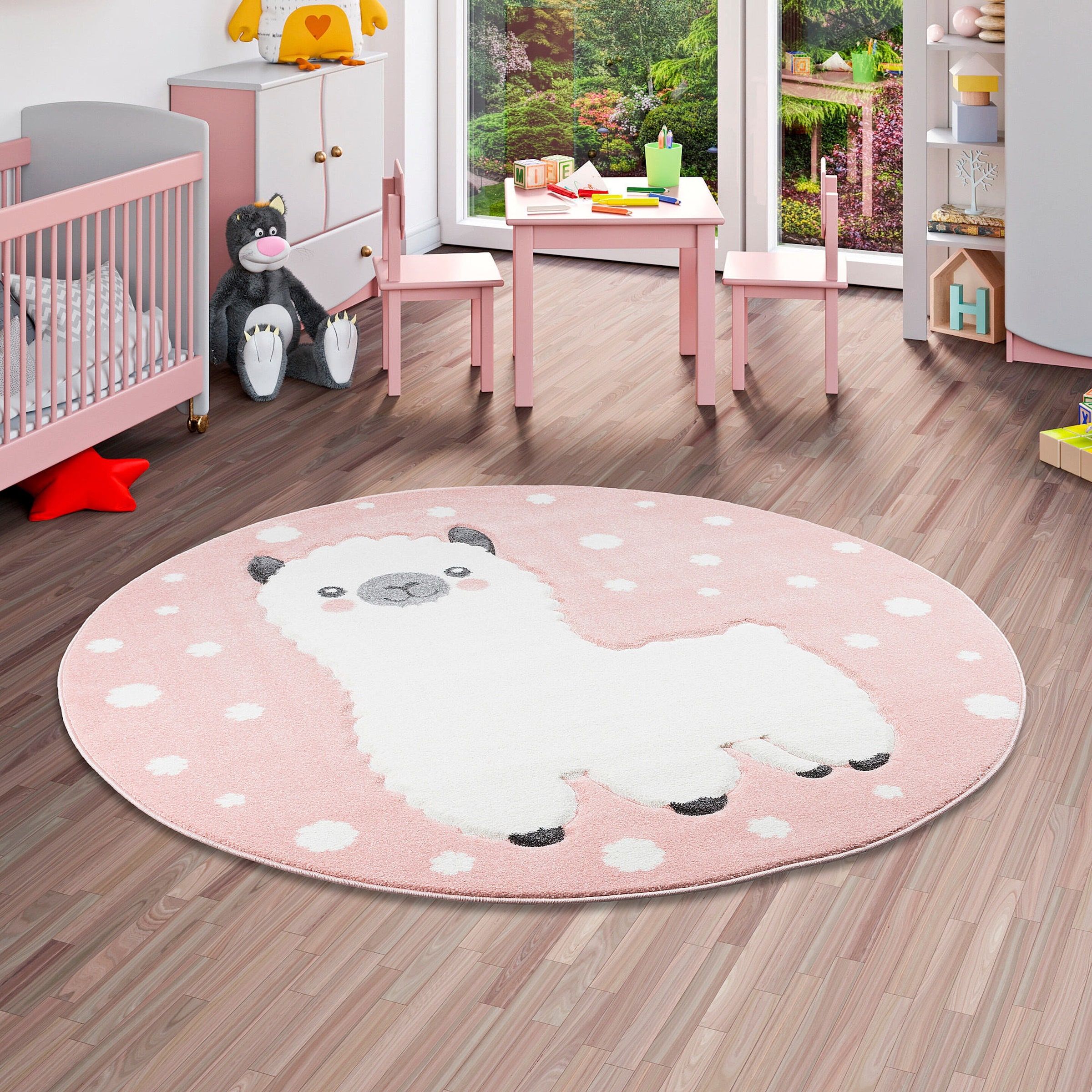 Pergamon Kinder Teppich Maui Kids Alpaka Rund