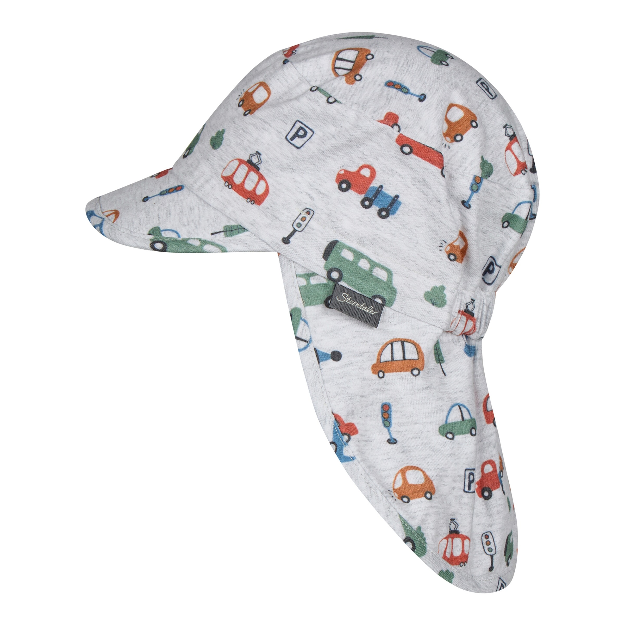 Sterntaler Jersey-Schirmmütze mit Nacken- und UV-Schutz Autos