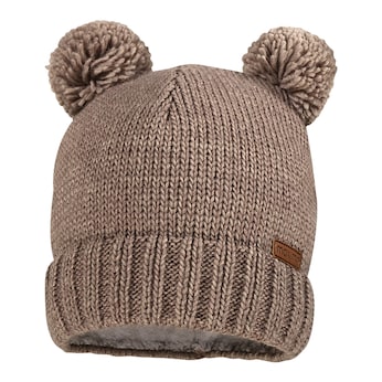 Winter-Strickmütze mit Bommel