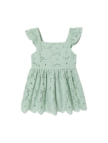 Bluse mit Lochstickerei und Schleife am Rücken, Mädchen