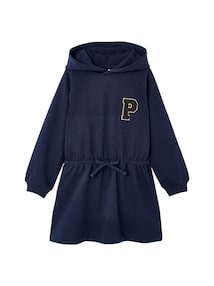 Kurzes Kapuzenkleid Mädchen, Sweatware