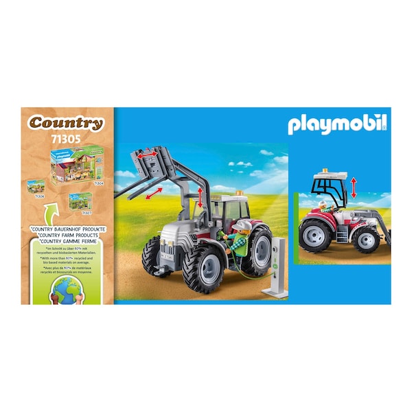 Playmobil® - COUNTRY - 71305 Grand tracteur électrique