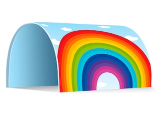 Tunnel "Einhorn Rainbow" für Hoch- und Etagenbetten